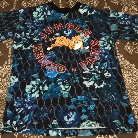Kenzo Shirts Kenzo X Hm Mens Tshirt Jungle Tiger Paris Sz Xs Poshmark
